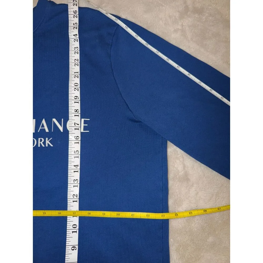 Armani Exchange Men’s Blue Sweatshirt Size XL Milano New York
